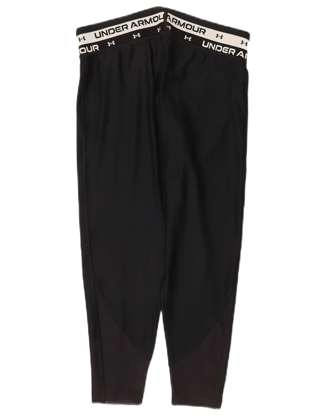Under Armour Girls Graphic Leggings 11-12 Years Large Black Polyester