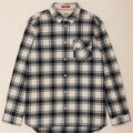 Tommy Hilfiger Mens Regular Fit Flannel Shirt Large Navy Blue Check Cotton