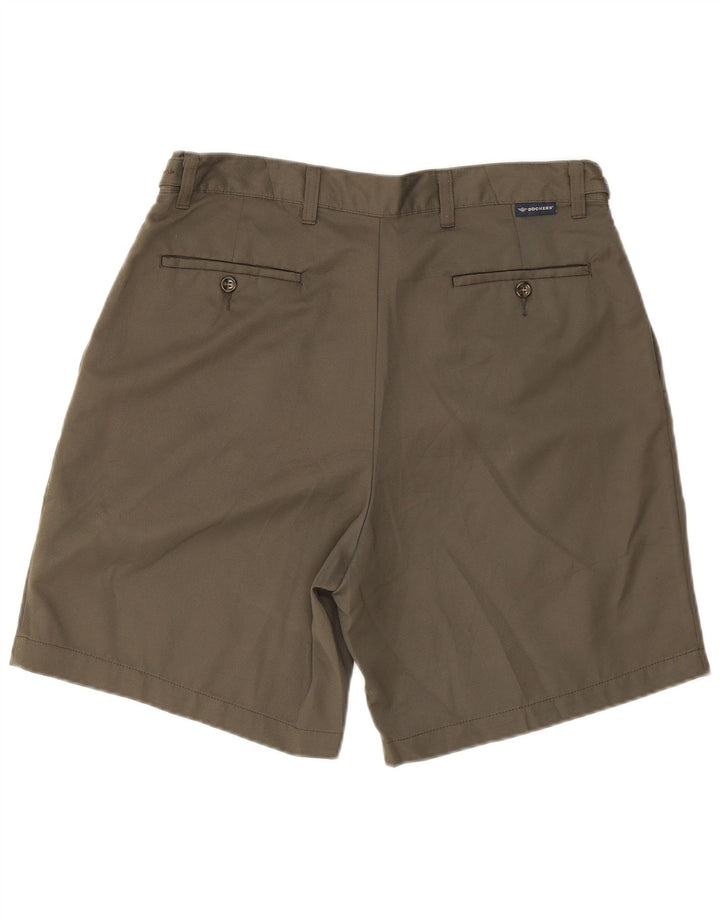 Dockers Mens Pegged Chino Shorts W34 Large Khaki Polyester