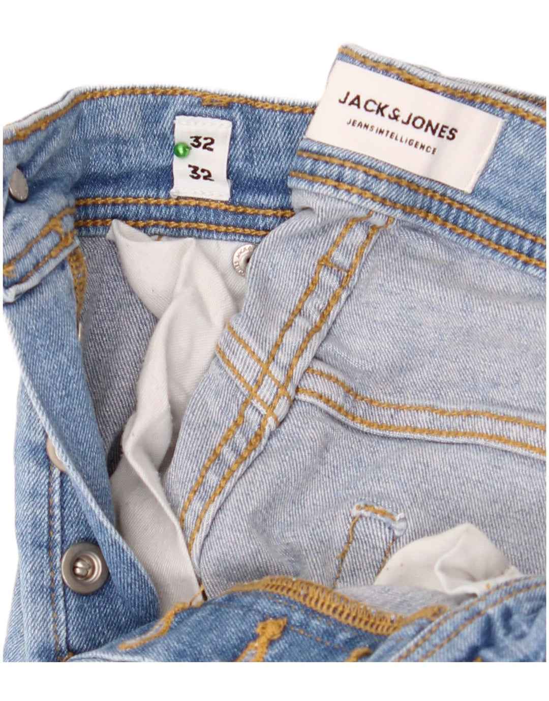 Jack & Jones Womens Slim Jeans W32 L32 Blue Cotton