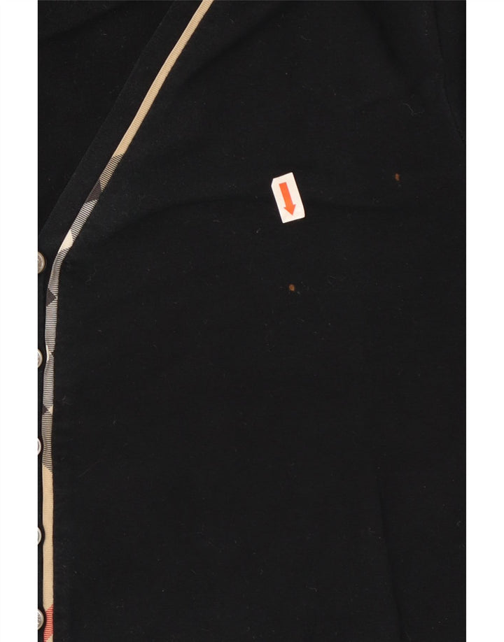 Burberry Womens Top 3/4 Sleeve UK 14 Large Black