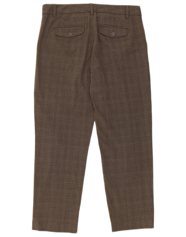 Gap Womens Straight Suit Trousers UK 8 Small W30 L27 Grey Check Polyester