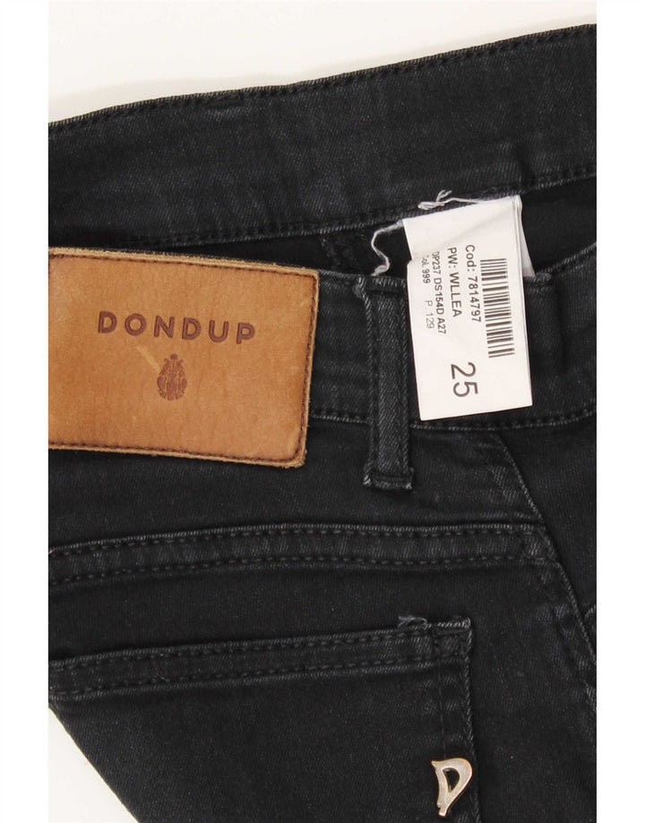 Dondup Womens Skinny Jeans W25 L27 Grey Cotton