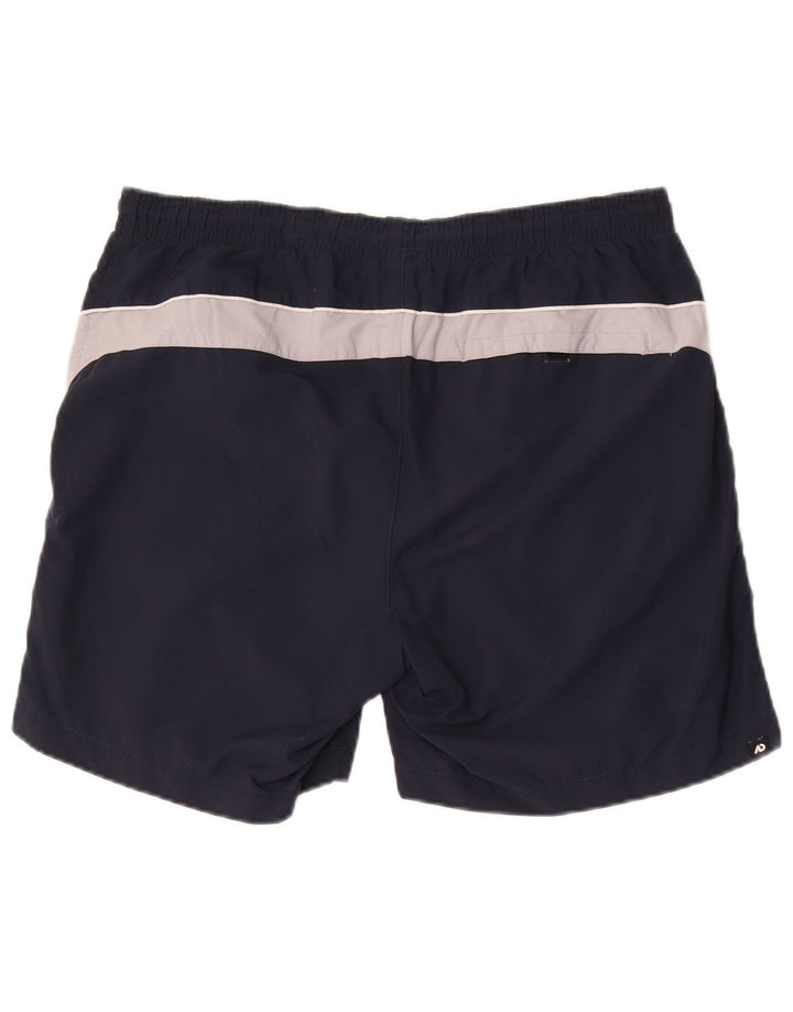 Nike Mens Swimming Shorts Large Navy Blue Colourblock Nylon