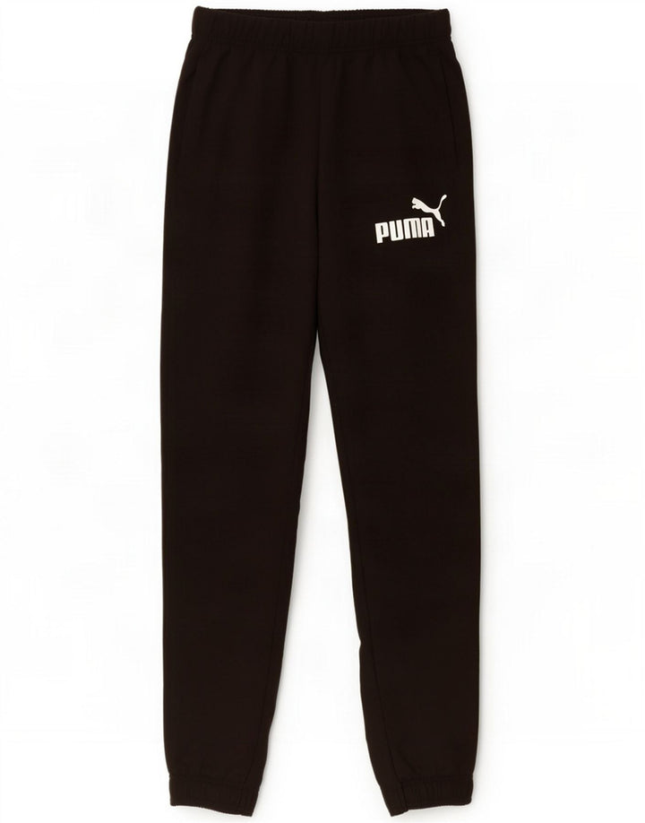 Puma Mens Tracksuit Trousers Joggers Small Black Polyester
