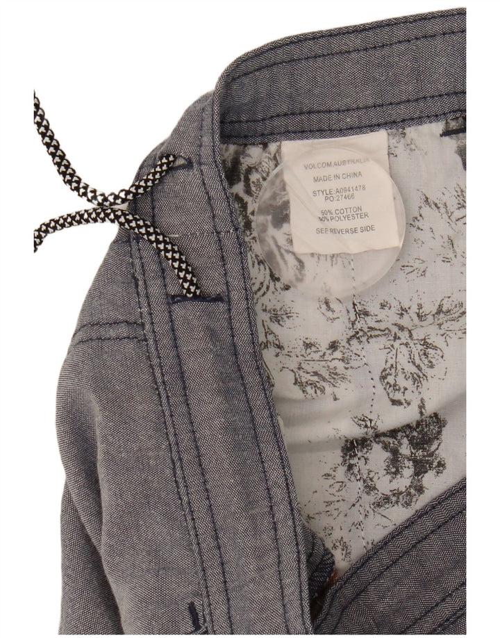 Volcom Mens Casual Shorts W32 Medium Multicoloured Colourblock Cotton