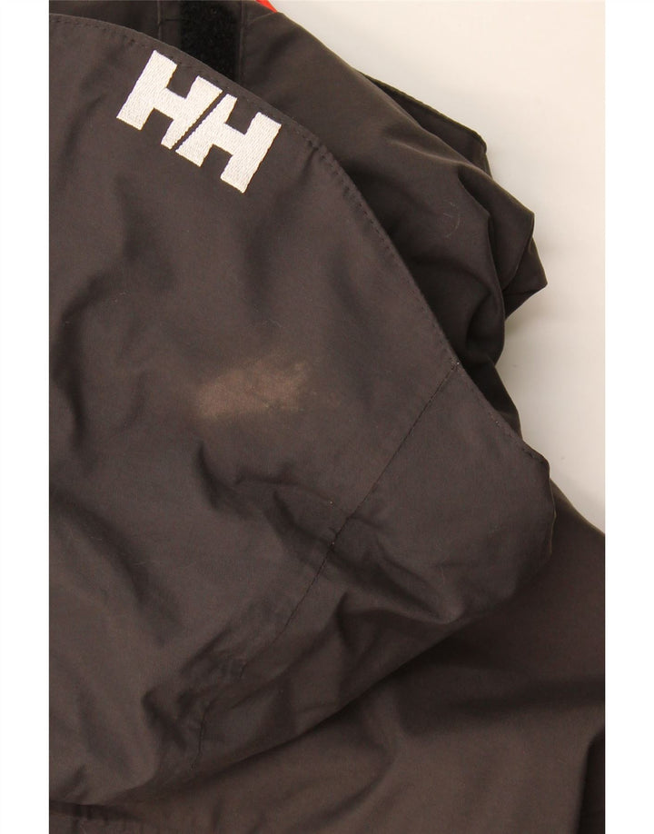 Helly Hansen Mens Hooded Windbreaker Jacket UK 36 Small Grey Colourblock