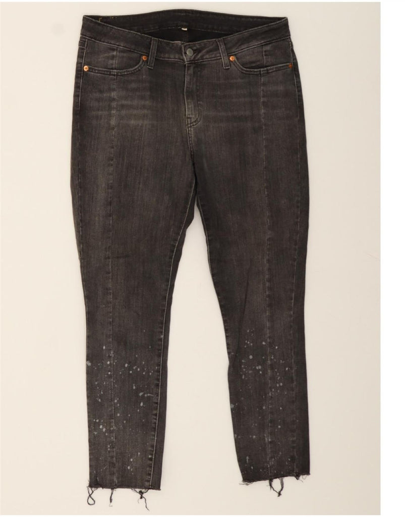 LEVI'S Womens Cropped Jeans W32 L26 Grey Cotton Vintage Levi's and Second-Hand Levi's from Messina Hembry 