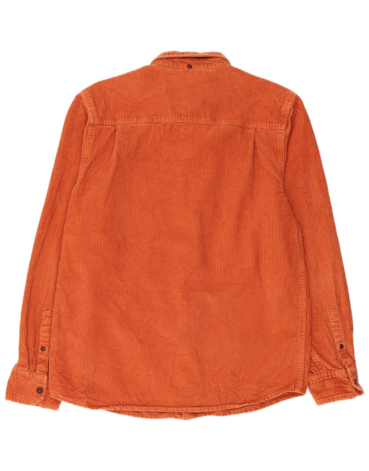 Element Mens Corduroy Shirt Small Orange Cotton