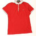 Fred Perry Mens Rugby Polo Shirt Large Red Cotton