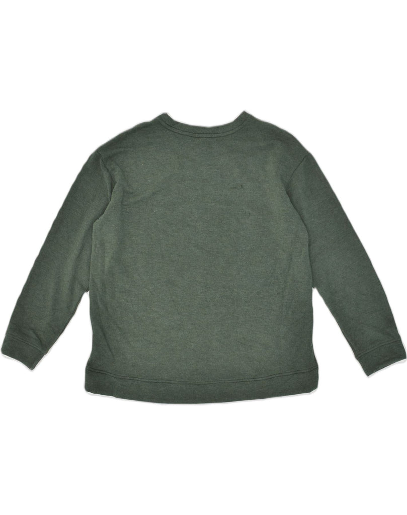 ORVIS Womens Sweatshirt Jumper UK 14 Medium Green Modal | Vintage Orvis | Thrift | Second-Hand Orvis | Used Clothing | Messina Hembry 