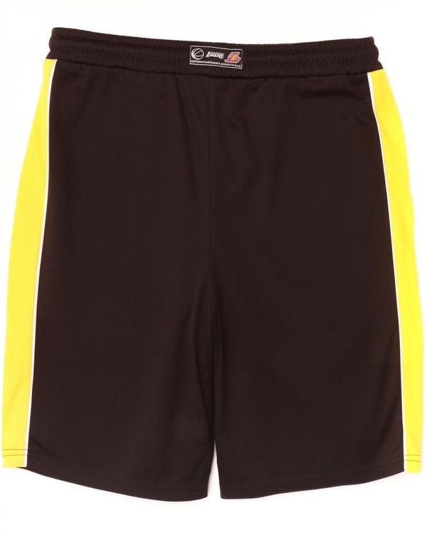 NBA Boys Lakers Sport Shorts 12-13 Years Black Colourblock Polyester Sports