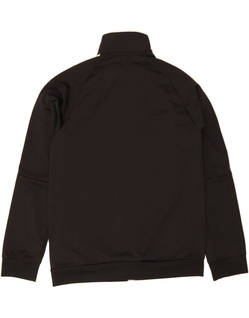 ADIDAS Boys Climalite Tracksuit Top Jacket 11-12 Years Black Polyester Vintage Adidas and Second-Hand Adidas from Messina Hembry 