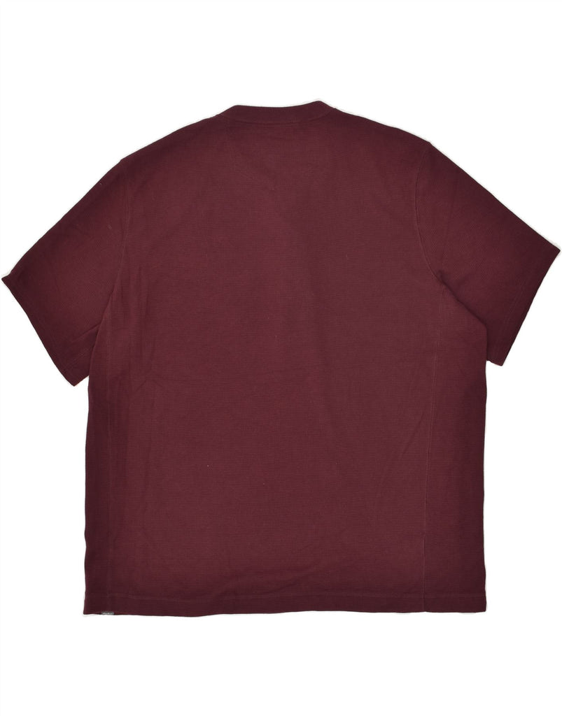 EDDIE BAUER Mens T-Shirt Top 2XL Burgundy Cotton | Vintage Eddie Bauer | Thrift | Second-Hand Eddie Bauer | Used Clothing | Messina Hembry 