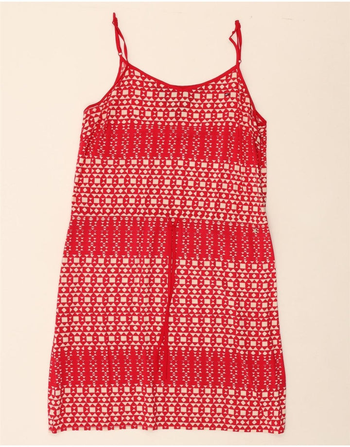 TOMMY HILFIGER Womens Sundress UK 10 Small Red Geometric Viscose Vintage Tommy Hilfiger and Second-Hand Tommy Hilfiger from Messina Hembry 