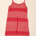 TOMMY HILFIGER Womens Sundress UK 10 Small Red Geometric Viscose Vintage Tommy Hilfiger and Second-Hand Tommy Hilfiger from Messina Hembry 