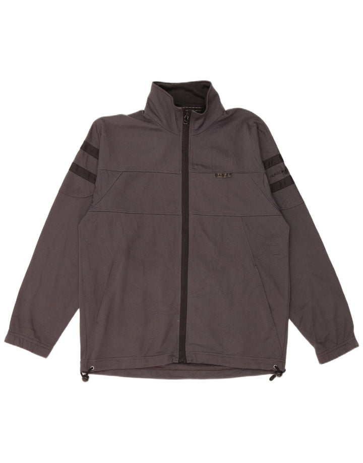 ASICS Mens Loose Fit Tracksuit Top Jacket XS Grey Polyester