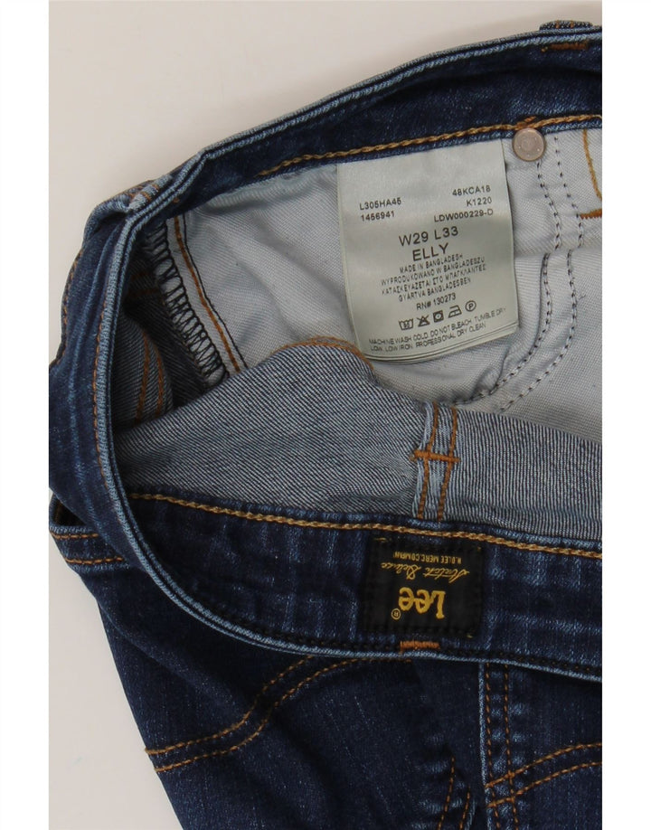 Lee Womens Elly Slim Jeans W29 L30 Blue Cotton