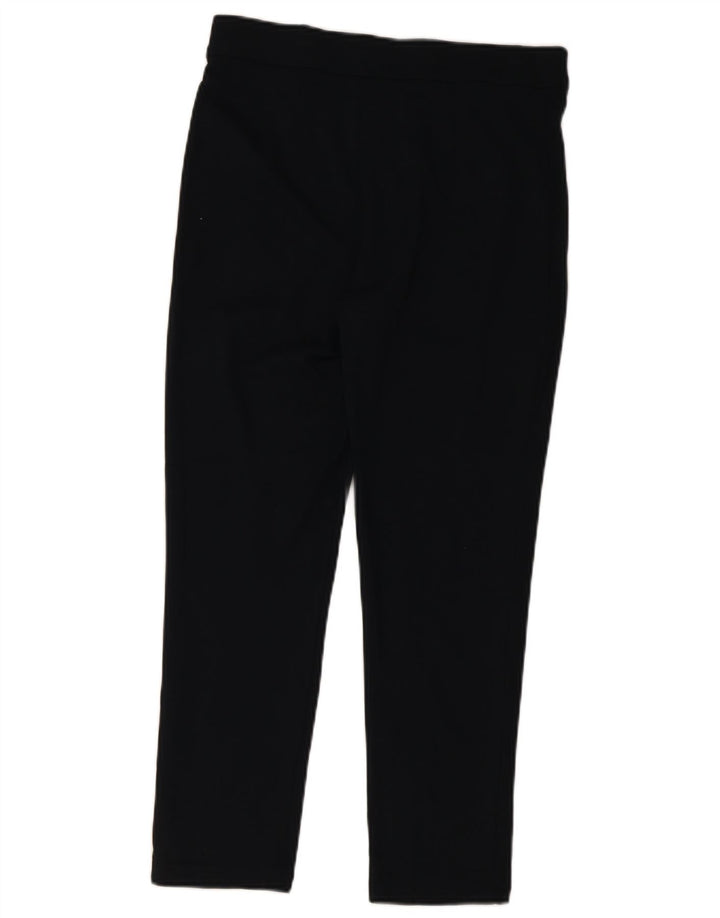 Marks & Spencer Womens Slim Casual Trousers UK 12 Medium W32 L26 Black