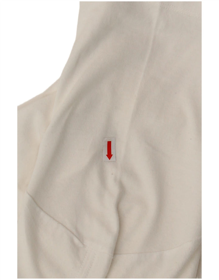 NIKE Mens Athletic Cut T-Shirt Top Small White Cotton