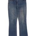 M&Co Womens Bootcut Jeans UK 10 Small W32 L31 Blue Cotton