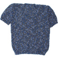 VINTAGE Womens Boat Neck Jumper Sweater UK 14 Medium Blue Flecked Vintage Vintage and Second-Hand Vintage from Messina Hembry 