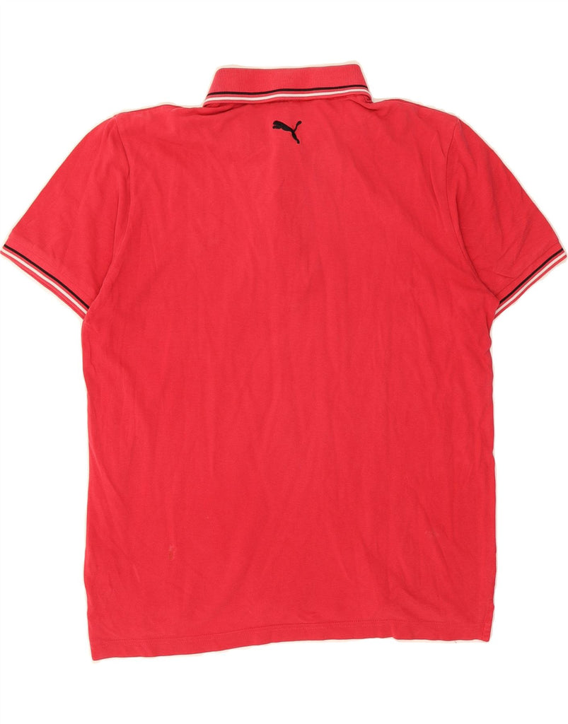 PUMA Mens Polo Shirt Medium Red Vintage Puma and Second-Hand Puma from Messina Hembry 