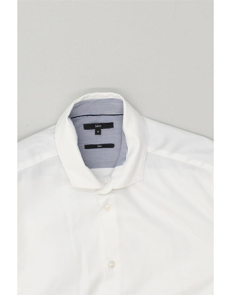 JULES Mens Slim Fit Shirt Medium White | Vintage Jules | Thrift | Second-Hand Jules | Used Clothing | Messina Hembry 
