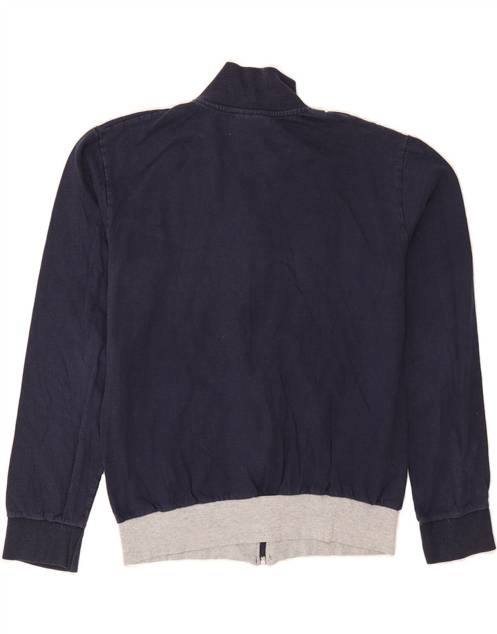 LOTTO Womens Tracksuit Top Jacket UK 12 Medium Navy Blue Colourblock Vintage Lotto and Second-Hand Lotto from Messina Hembry 