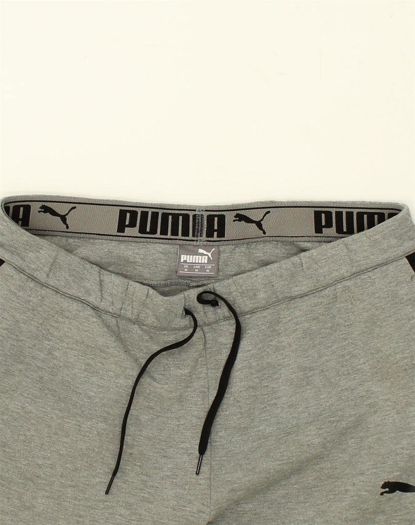 PUMA Mens Tracksuit Trousers Medium Grey Polyester | Vintage Puma | Thrift | Second-Hand Puma | Used Clothing | Messina Hembry 