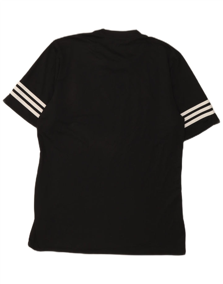 Adidas Mens Climalite T-Shirt Top Large Black Polyester