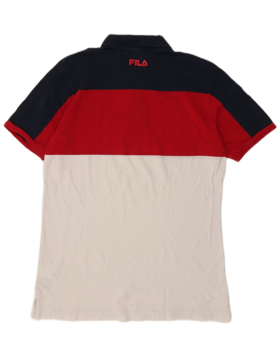 Fila Mens Polo Shirt Medium Multicoloured Colourblock
