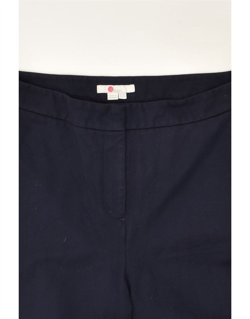 BODEN Womens Tapered Chino Trousers UK 14 Large W32 L27 Navy Blue Viscose | Vintage Boden | Thrift | Second-Hand Boden | Used Clothing | Messina Hembry 