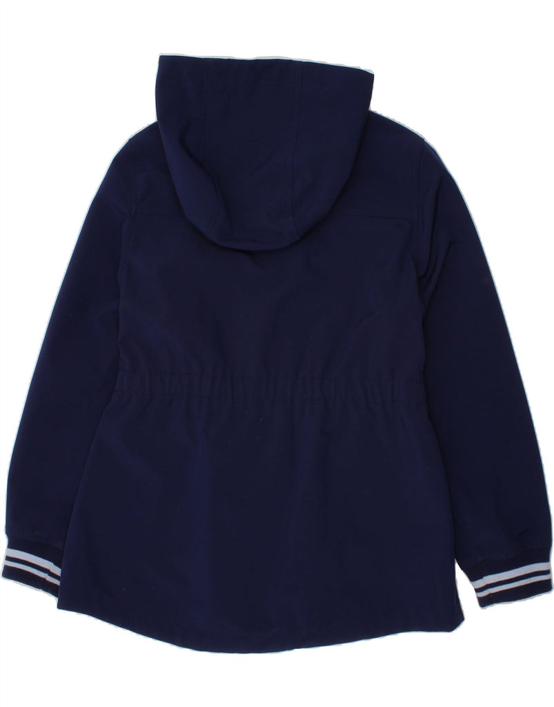 MICHAEL KORS Girls Hooded Rain Jacket 10-11 Years Navy Blue Polyester Vintage Michael Kors and Second-Hand Michael Kors from Messina Hembry 