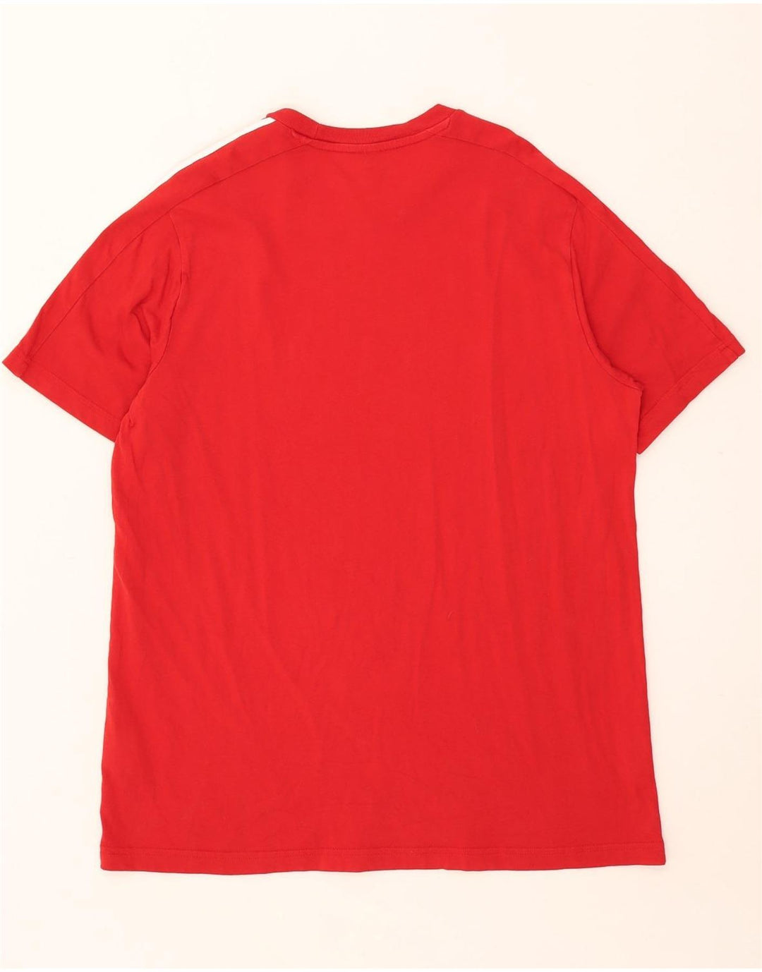 ADIDAS Mens T-Shirt Top Large Red Cotton