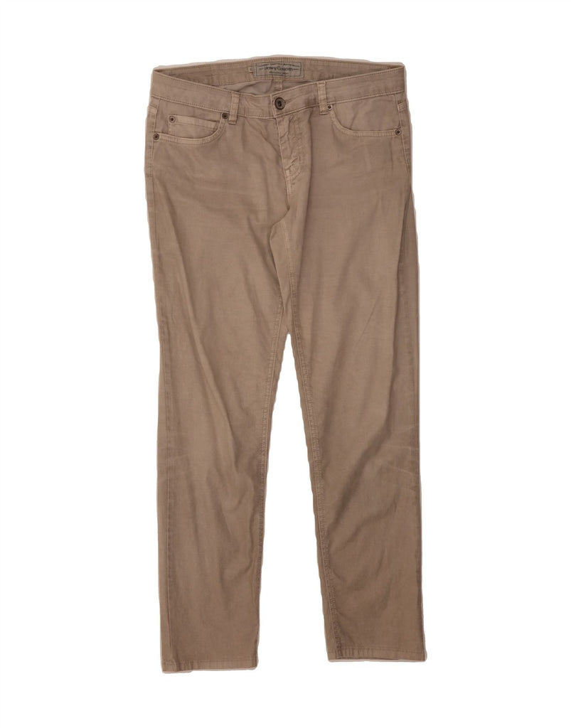 HENRY COTTONS Womens Slim Casual Trousers W29 L27 Beige Cotton Vintage Henry Cottons and Second-Hand Henry Cottons from Messina Hembry 