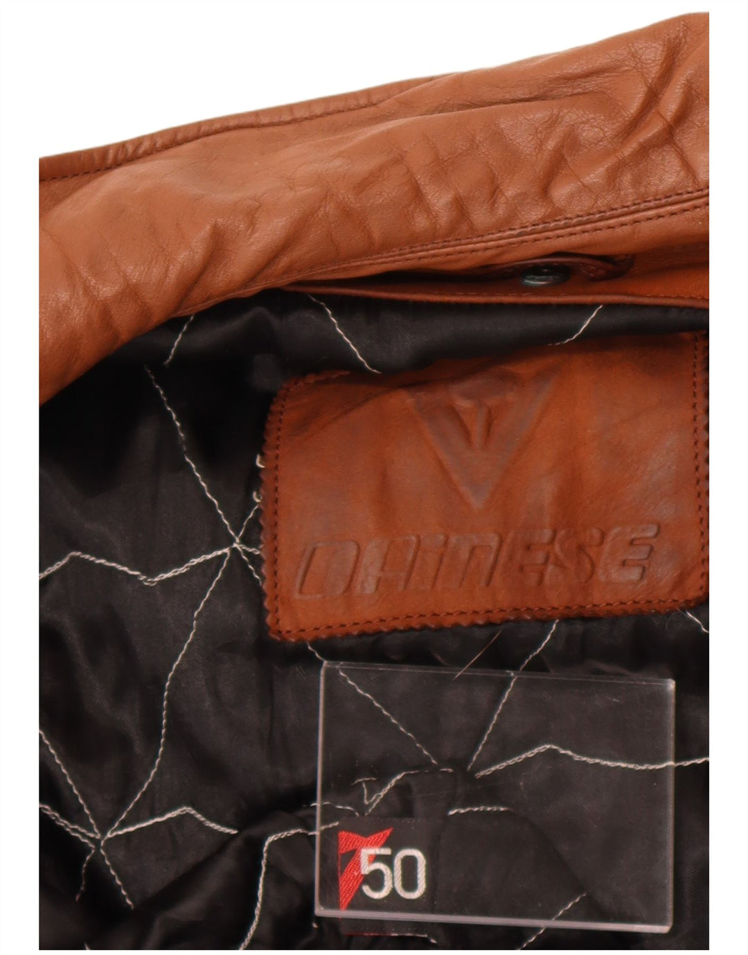 Dainese Mens Loose Fit Leather Jacket IT 50 Medium Brown Leather