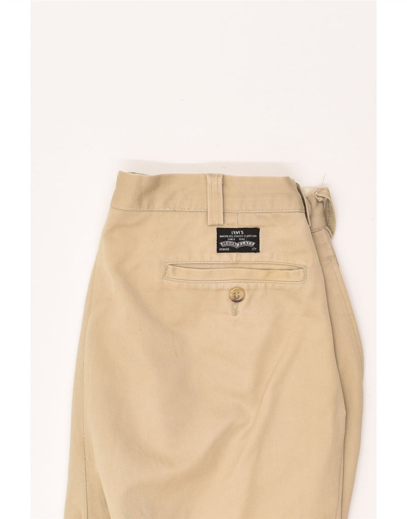 LEVI'S Mens Pegged Chino Trousers W32 L26  Beige Vintage Levi's and Second-Hand Levi's from Messina Hembry 