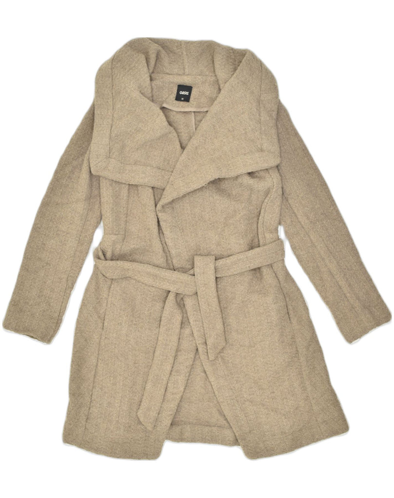 OASIS Womens Oversized Overcoat UK 6 XS Beige Wool | Vintage | Thrift | Second-Hand | Used Clothing | Messina Hembry 