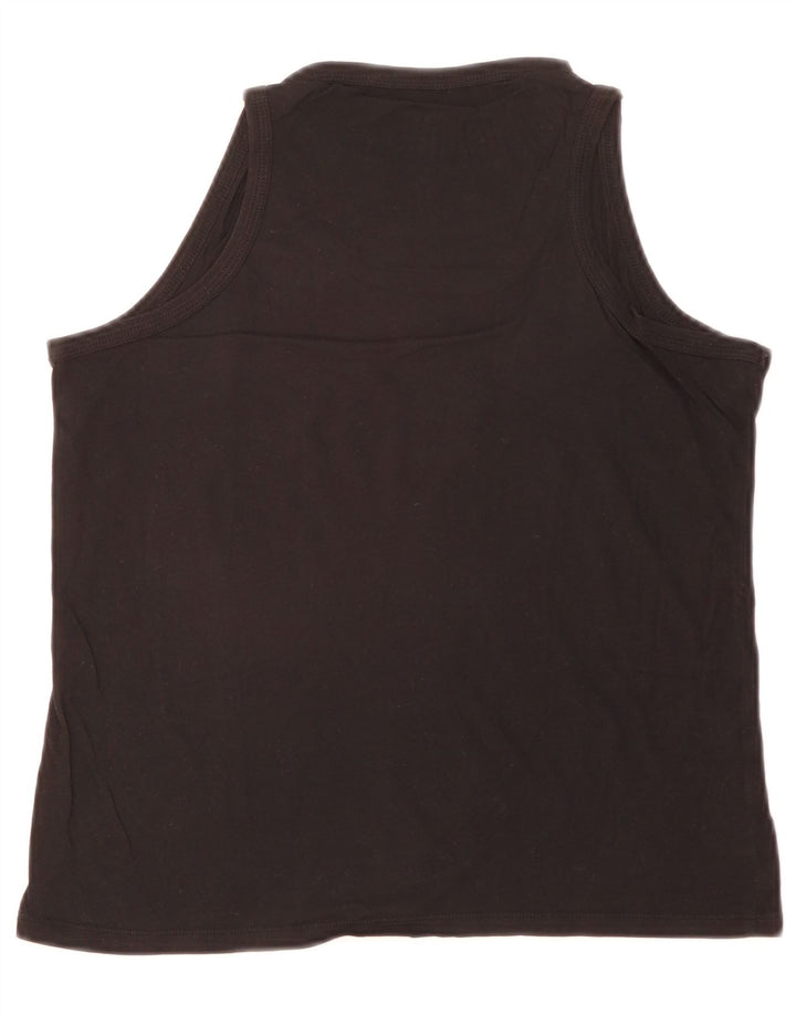 Vans Womens Graphic Vest Top UK 12 Medium Black