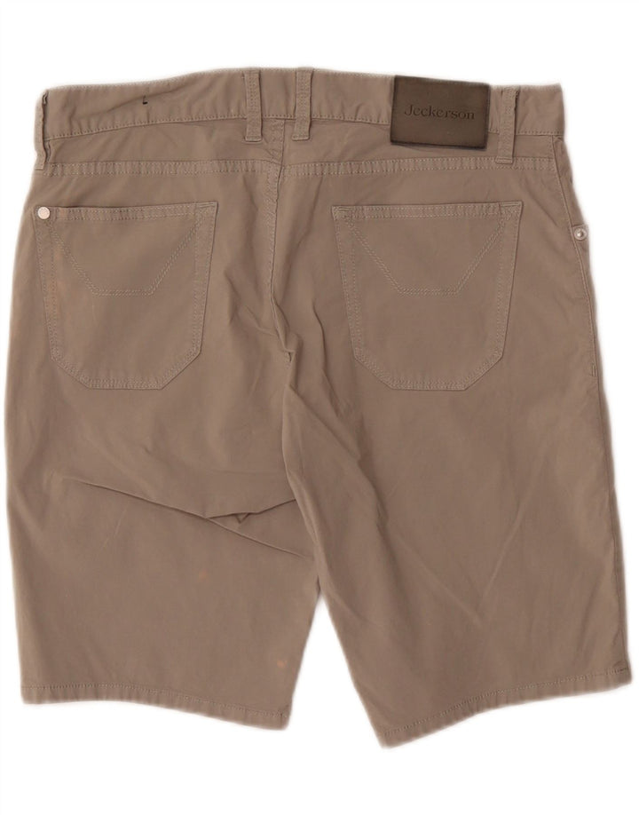 JECKERSON Mens Slim Fit Casual Shorts W30 Medium Grey Cotton Vintage Jeckerson and Second-Hand Jeckerson from Messina Hembry 