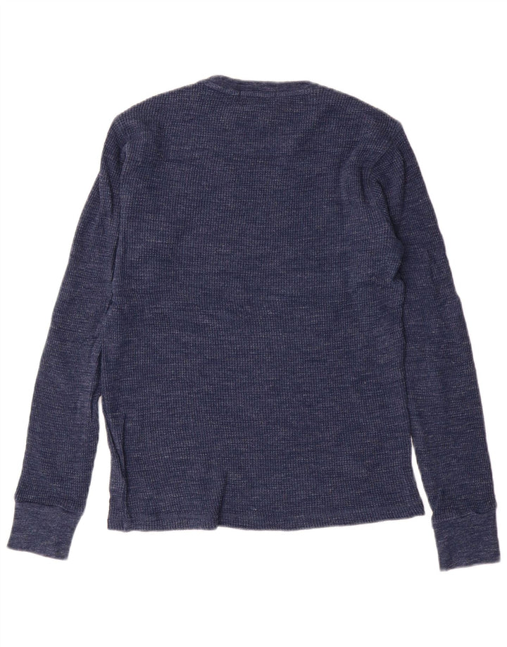 Polo Ralph Lauren Mens Top Long Sleeve Small Navy Blue Cotton