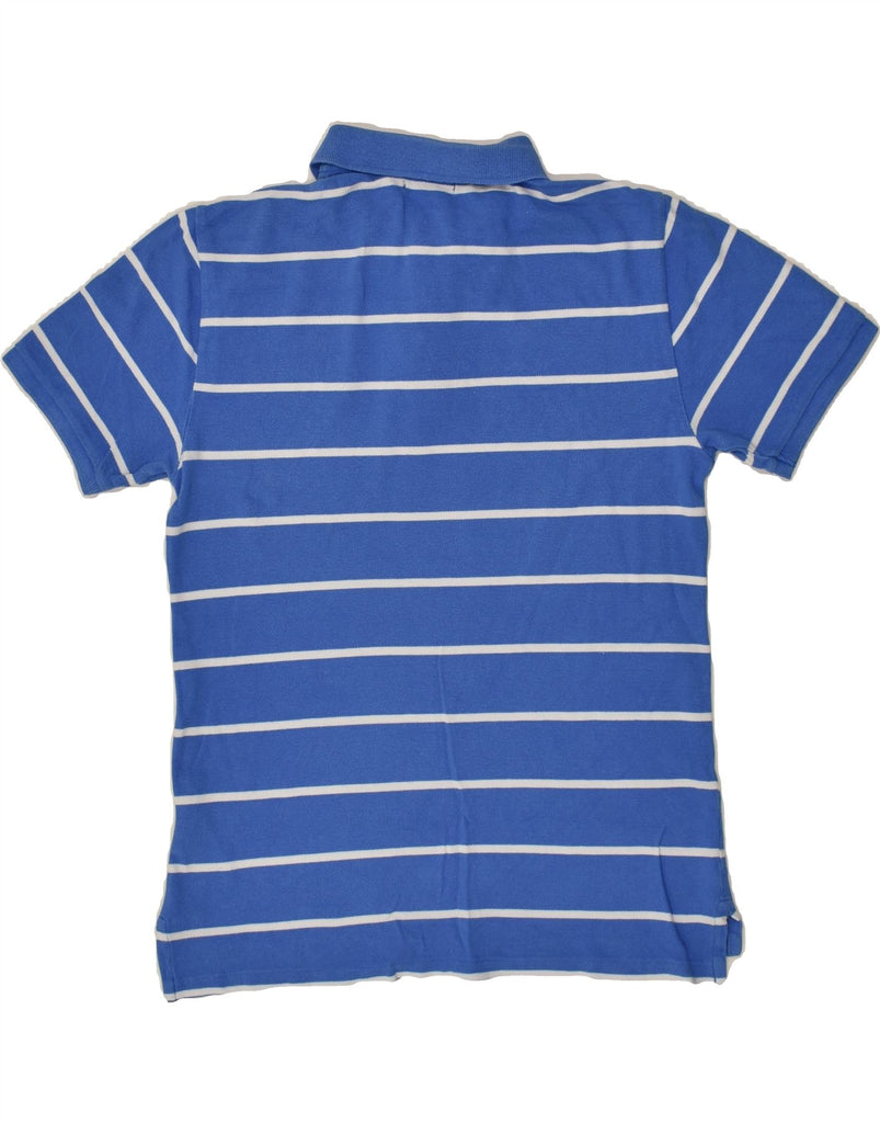 POLO RALPH LAUREN Boys Polo Shirt 14-15 Years Large Blue Striped Cotton | Vintage Polo Ralph Lauren | Thrift | Second-Hand Polo Ralph Lauren | Used Clothing | Messina Hembry 