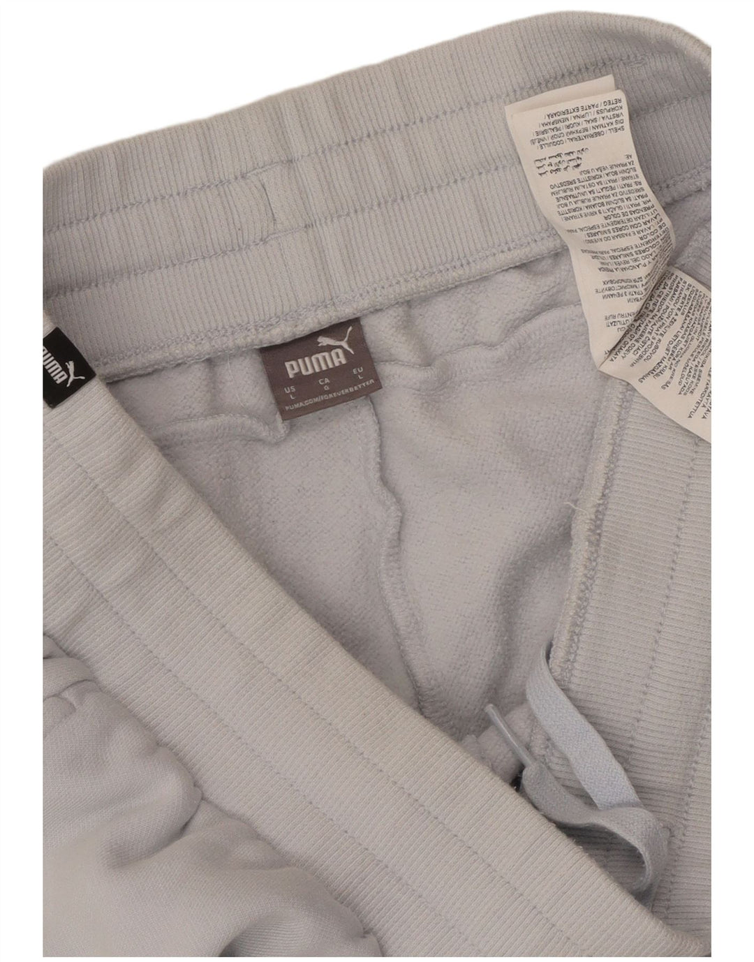 PUMA Womens Tracksuit Trousers Joggers UK 14 Large  Blue Cotton