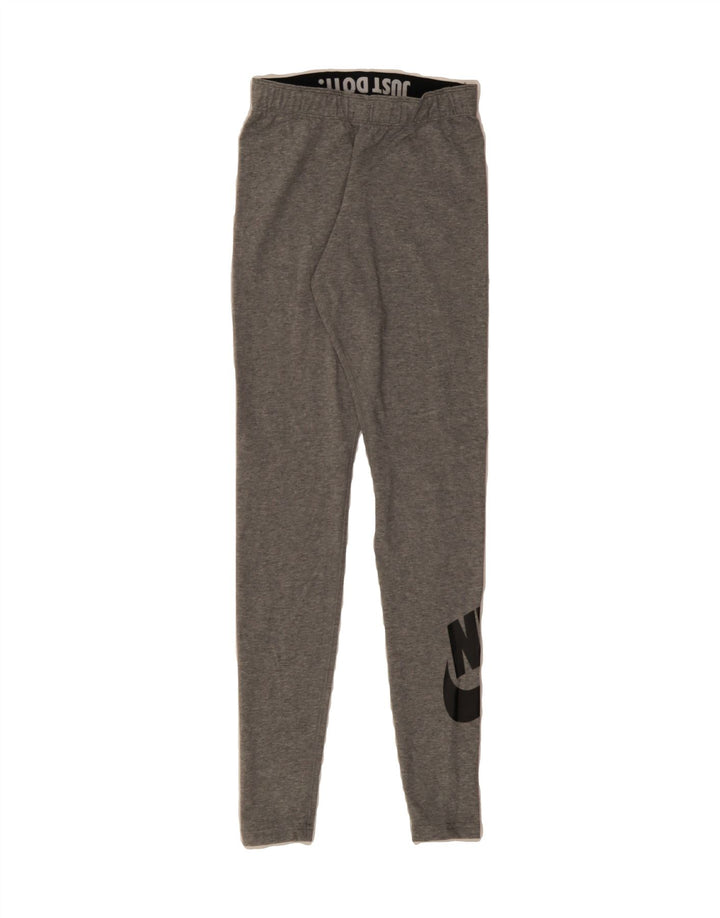 NIKE Womens Graphic Leggings UK 6 XS  Grey Cotton Vintage Nike and Second-Hand Nike from Messina Hembry 