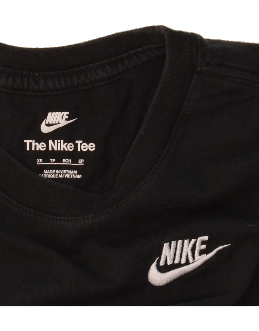 NIKE Womens T-Shirt Top UK 6 XS Black Vintage Nike and Second-Hand Nike from Messina Hembry 