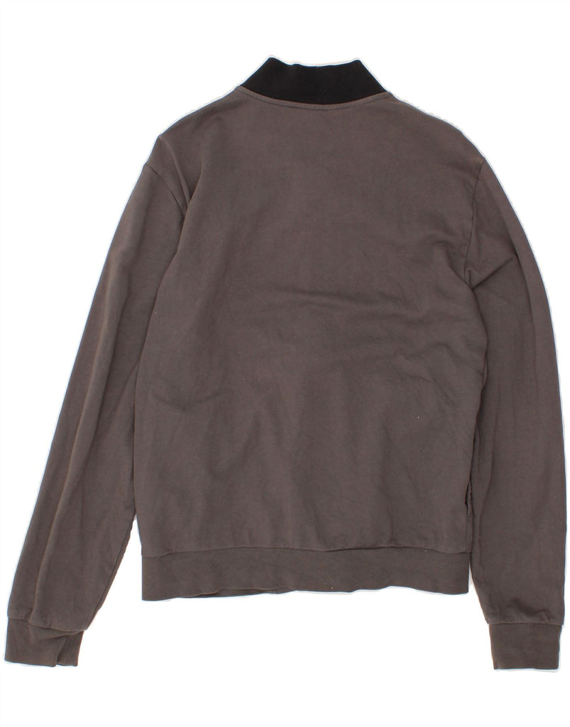 EMPORIO ARMANI Womens Tracksuit Top Jacket UK 14 Medium Grey Colourblock Vintage Emporio Armani and Second-Hand Emporio Armani from Messina Hembry 