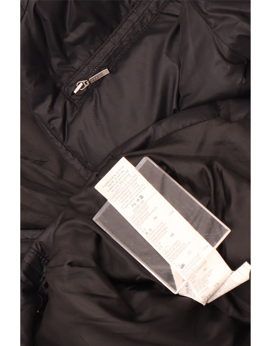 Sisley Womens Padded Jacket IT 40 Small Black Polyamide