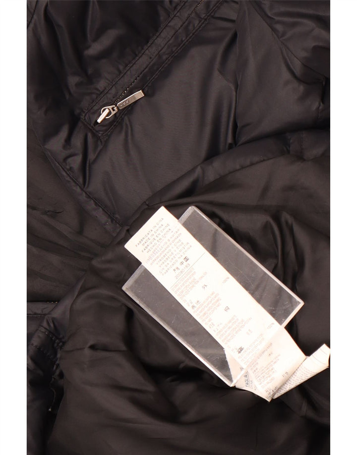 Sisley Womens Padded Jacket IT 40 Small Black Polyamide