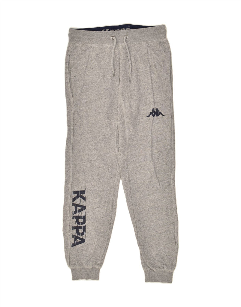 KAPPA Mens Graphic Tracksuit Trousers Joggers Small Grey | Vintage Kappa | Thrift | Second-Hand Kappa | Used Clothing | Messina Hembry 